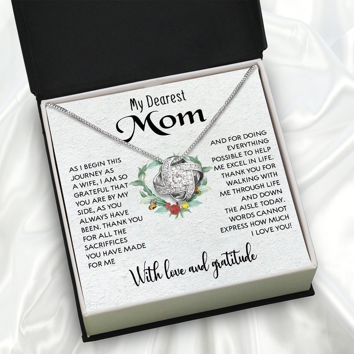 Mom Necklace for Daughter's or Son's Wedding: A Timeless Gift of Love and Gratitude