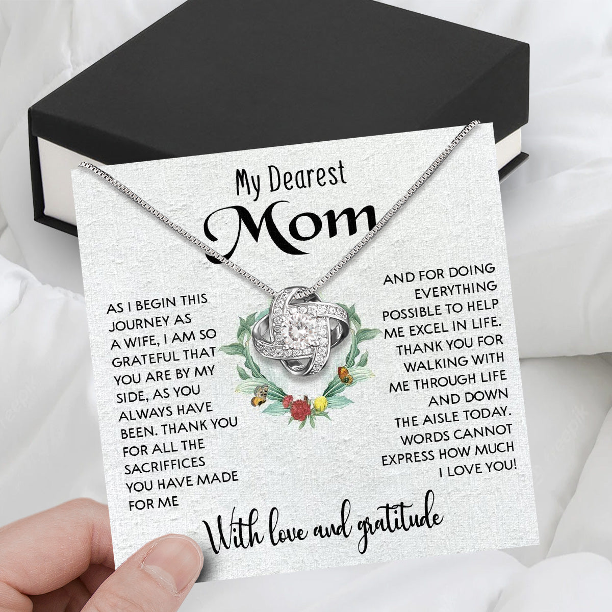 Mom Necklace for Daughter's or Son's Wedding: A Timeless Gift of Love and Gratitude