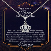 Thumbnail for Mom Necklace for Daughter's or Son's Wedding: A Timeless Gift of Love and Gratitude