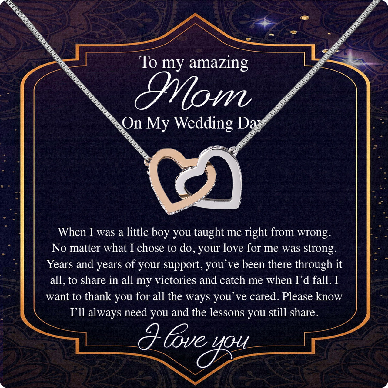 Mom Necklace for Daughter's or Son's Wedding: A Timeless Gift of Love and Gratitude