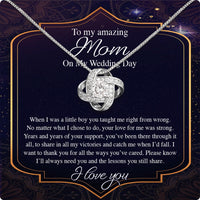 Thumbnail for Mom Necklace for Daughter's or Son's Wedding: A Timeless Gift of Love and Gratitude