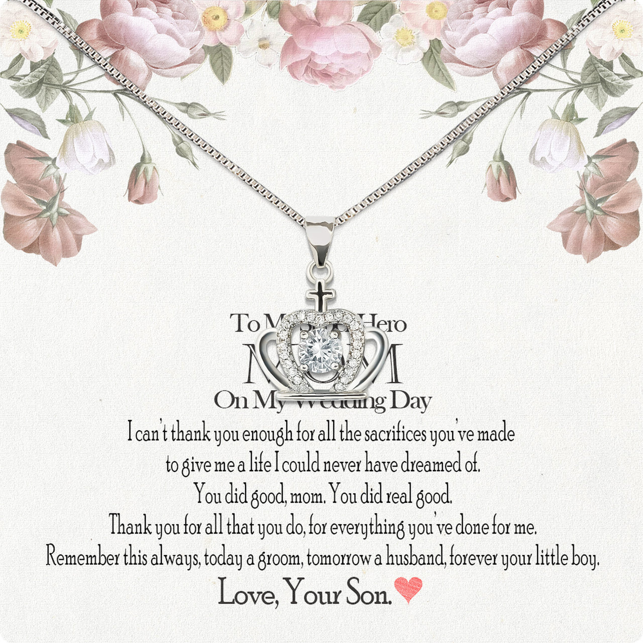 Mom Necklace for Daughter's or Son's Wedding: A Timeless Gift of Love and Gratitude