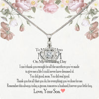 Thumbnail for Mom Necklace for Daughter's or Son's Wedding: A Timeless Gift of Love and Gratitude