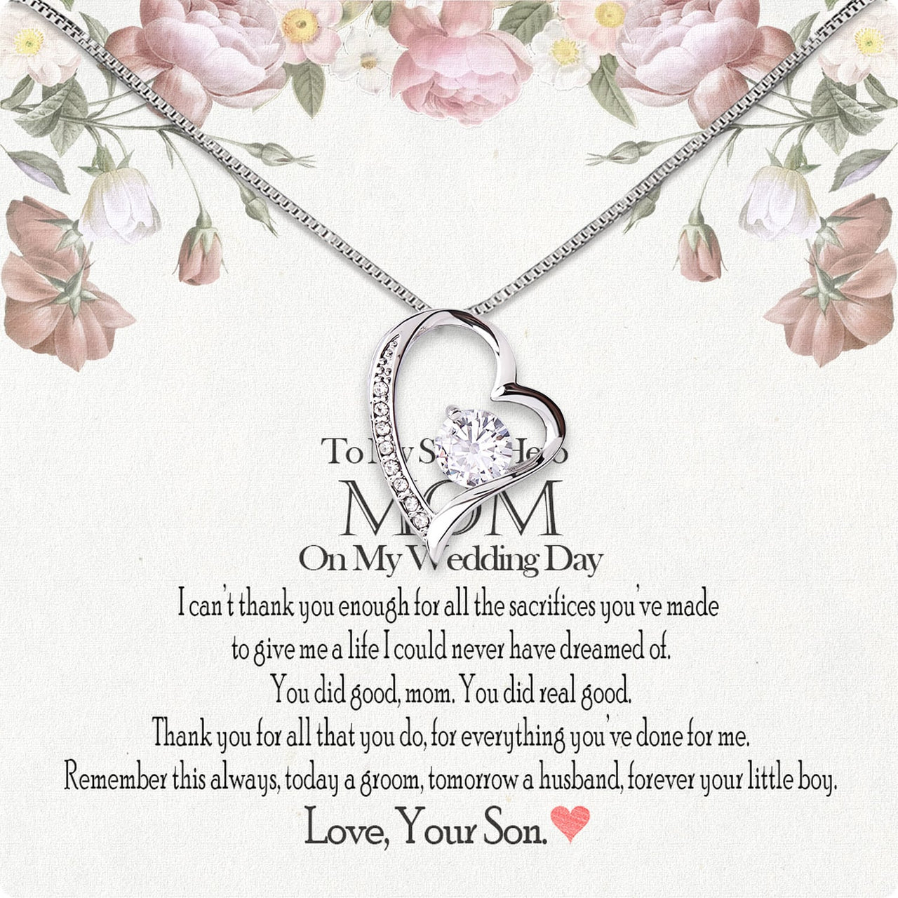 Mom Necklace for Daughter's or Son's Wedding: A Timeless Gift of Love and Gratitude