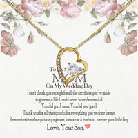 Thumbnail for Mom Necklace for Daughter's or Son's Wedding: A Timeless Gift of Love and Gratitude