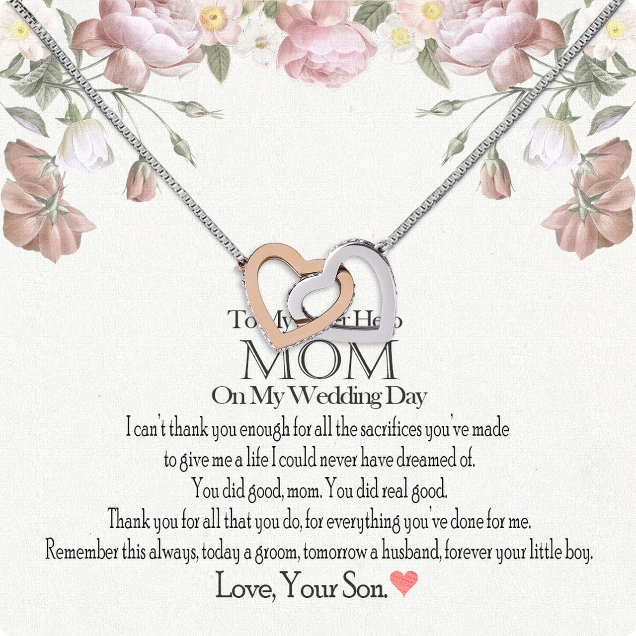 Mom Necklace for Daughter's or Son's Wedding: A Timeless Gift of Love and Gratitude