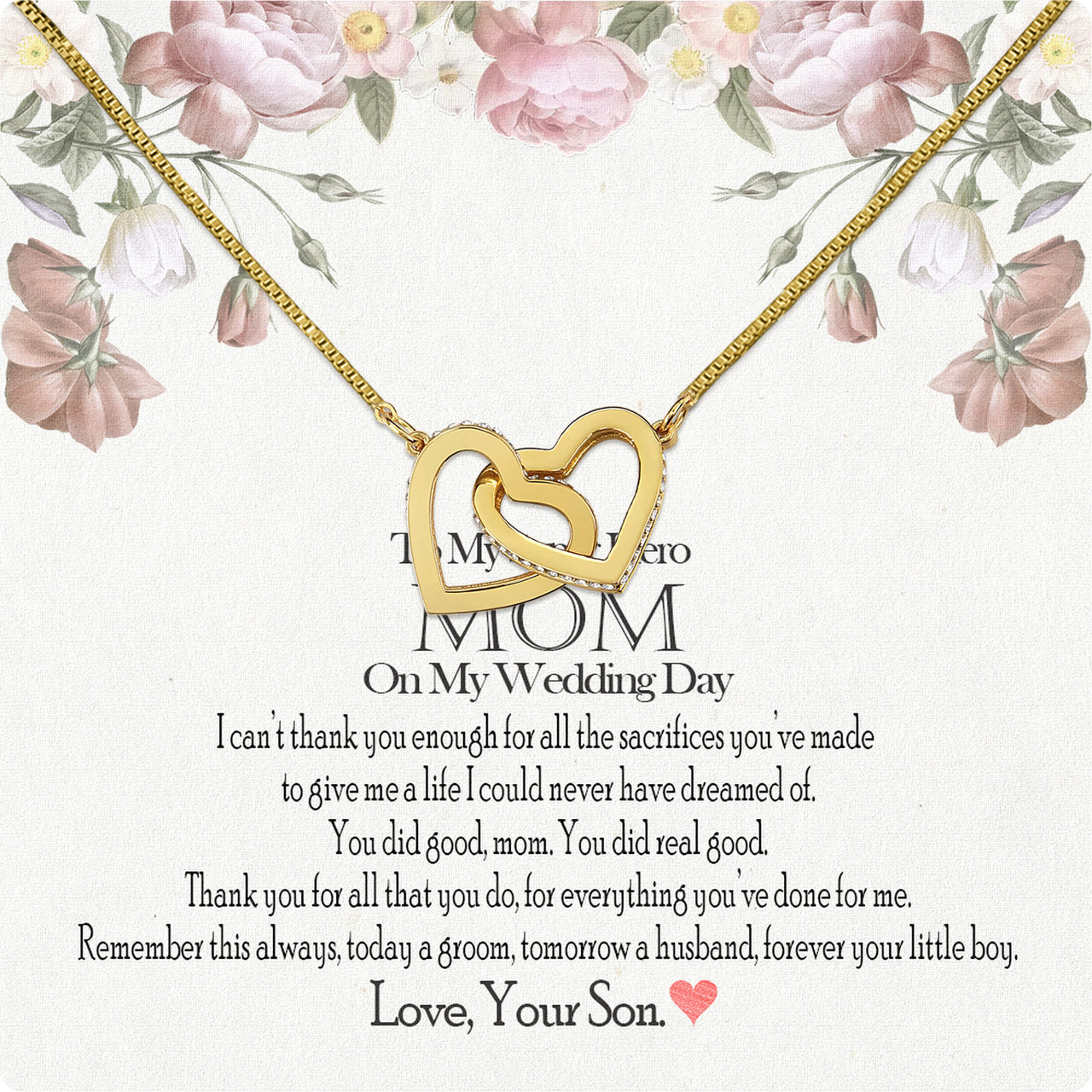 Mom Necklace for Daughter's or Son's Wedding: A Timeless Gift of Love and Gratitude