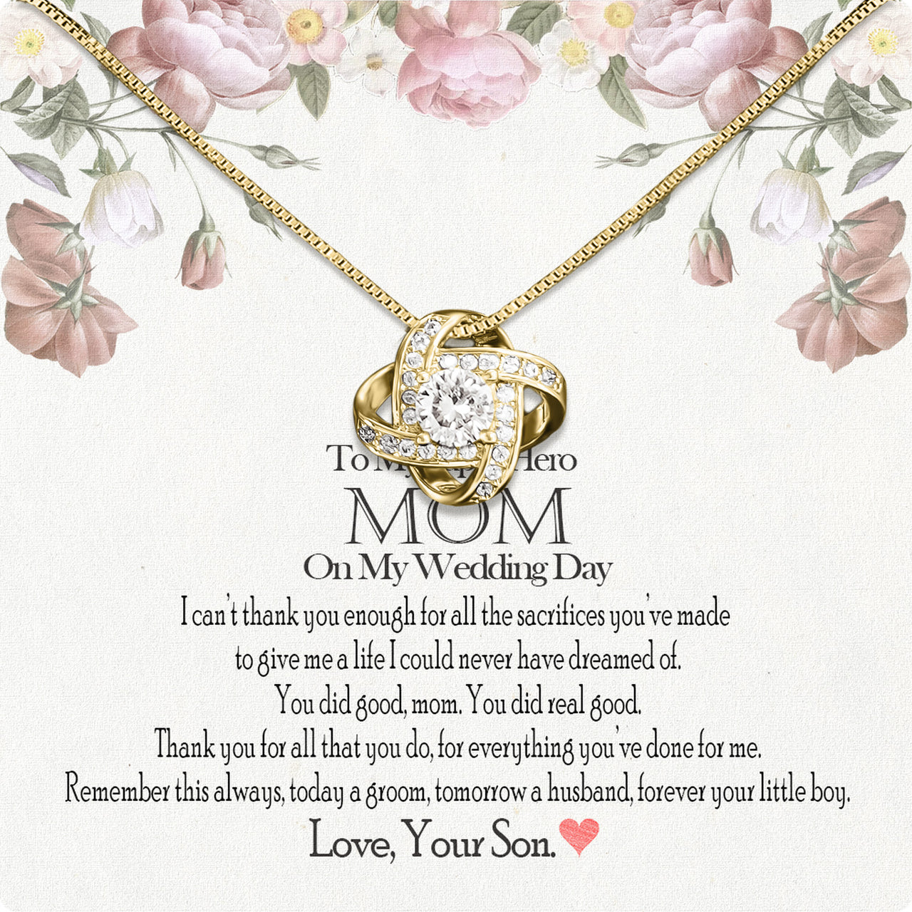 Mom Necklace for Daughter's or Son's Wedding: A Timeless Gift of Love and Gratitude