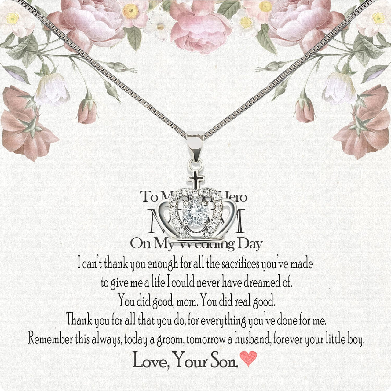 Mom Necklace for Daughter's or Son's Wedding: A Timeless Gift of Love and Gratitude