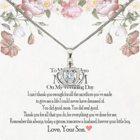 Thumbnail for Mom Necklace for Daughter's or Son's Wedding: A Timeless Gift of Love and Gratitude