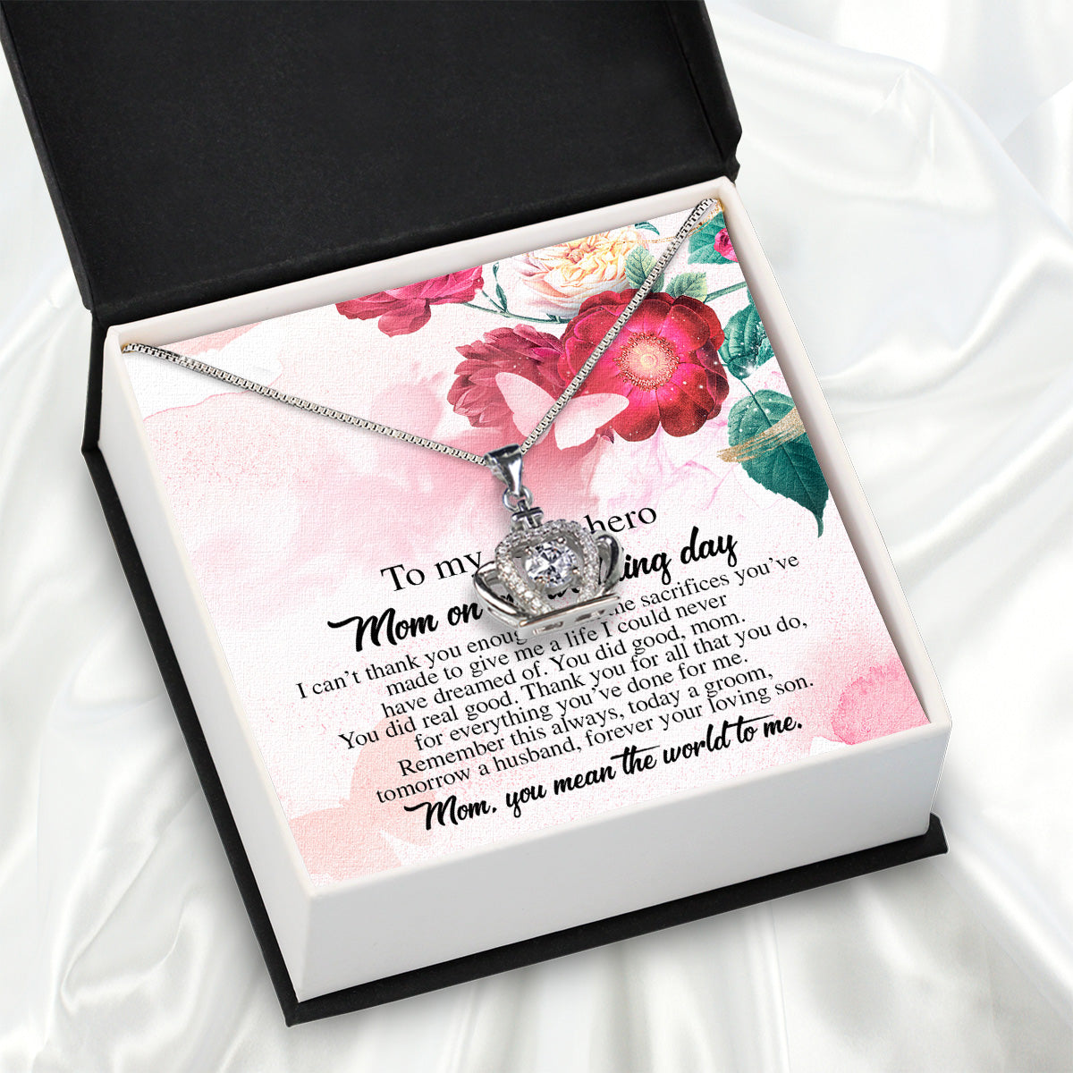 Mom Necklace for Daughter's or Son's Wedding: A Timeless Gift of Love and Gratitude