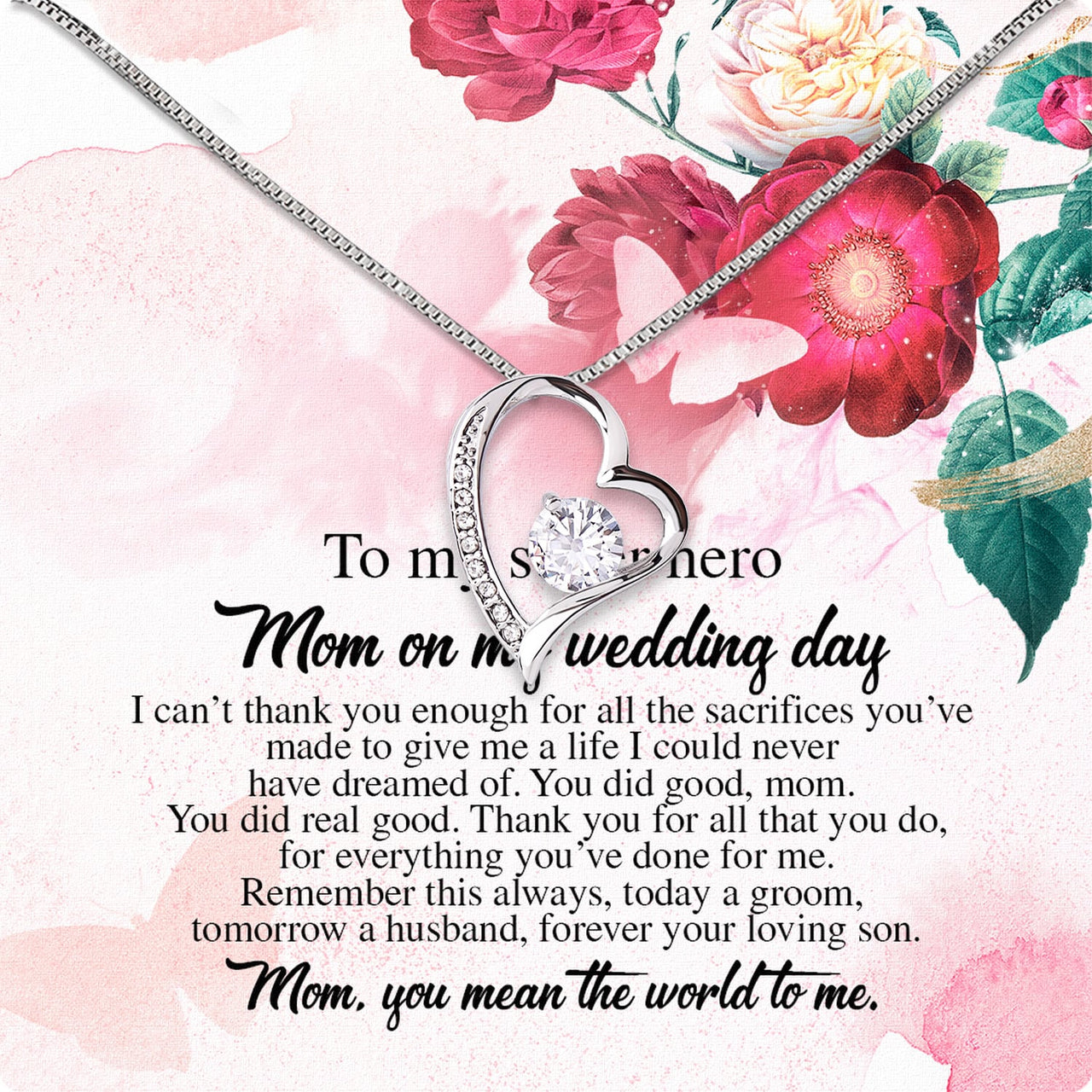 Mom Necklace for Daughter's or Son's Wedding: A Timeless Gift of Love and Gratitude