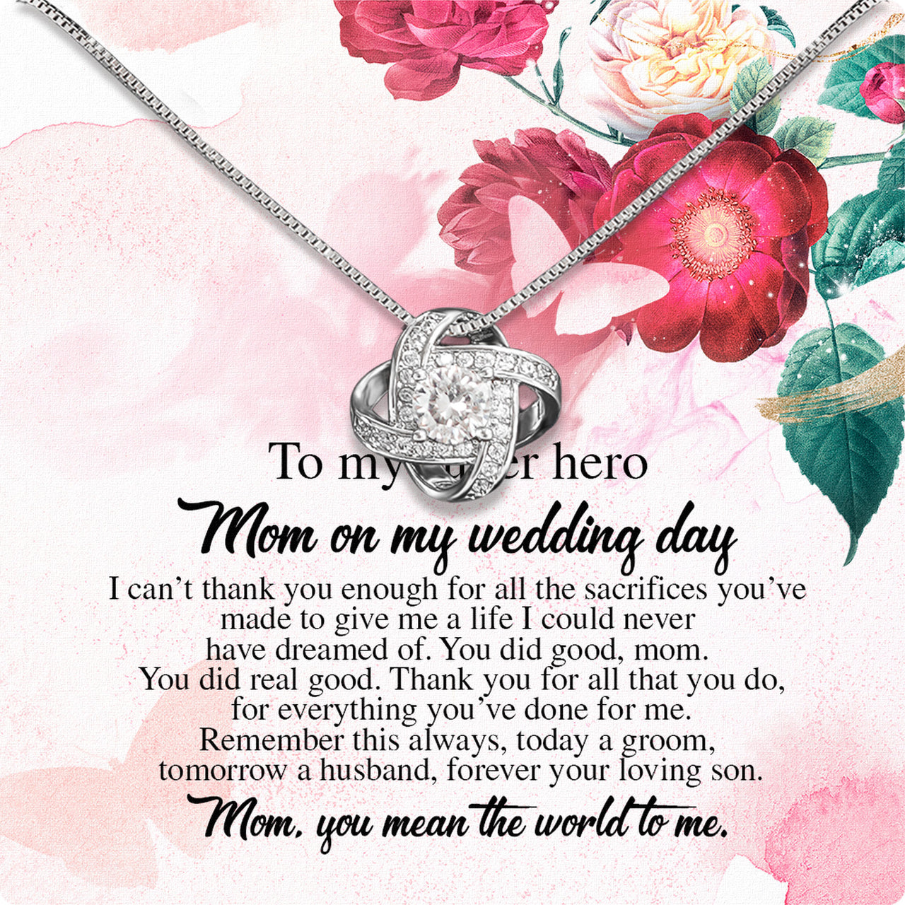 Mom Necklace for Daughter's or Son's Wedding: A Timeless Gift of Love and Gratitude