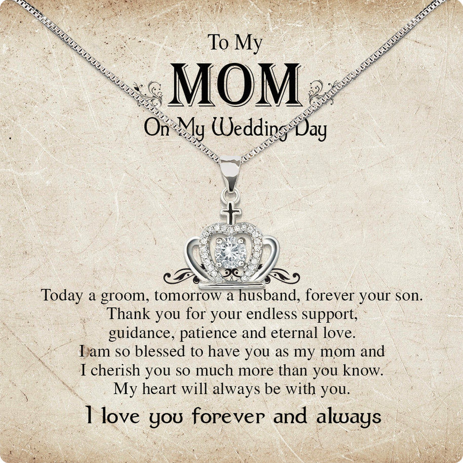 Mom Necklace for Daughter's or Son's Wedding: A Timeless Gift of Love and Gratitude