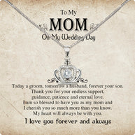 Mom Necklace for Daughter's or Son's Wedding: A Timeless Gift of Love and Gratitude
