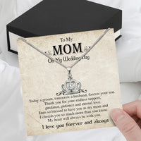 Thumbnail for Mom Necklace for Daughter's or Son's Wedding: A Timeless Gift of Love and Gratitude