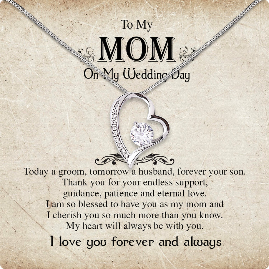 Mom Necklace for Daughter's or Son's Wedding: A Timeless Gift of Love and Gratitude