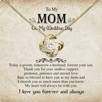 Thumbnail for Mom Necklace for Daughter's or Son's Wedding: A Timeless Gift of Love and Gratitude