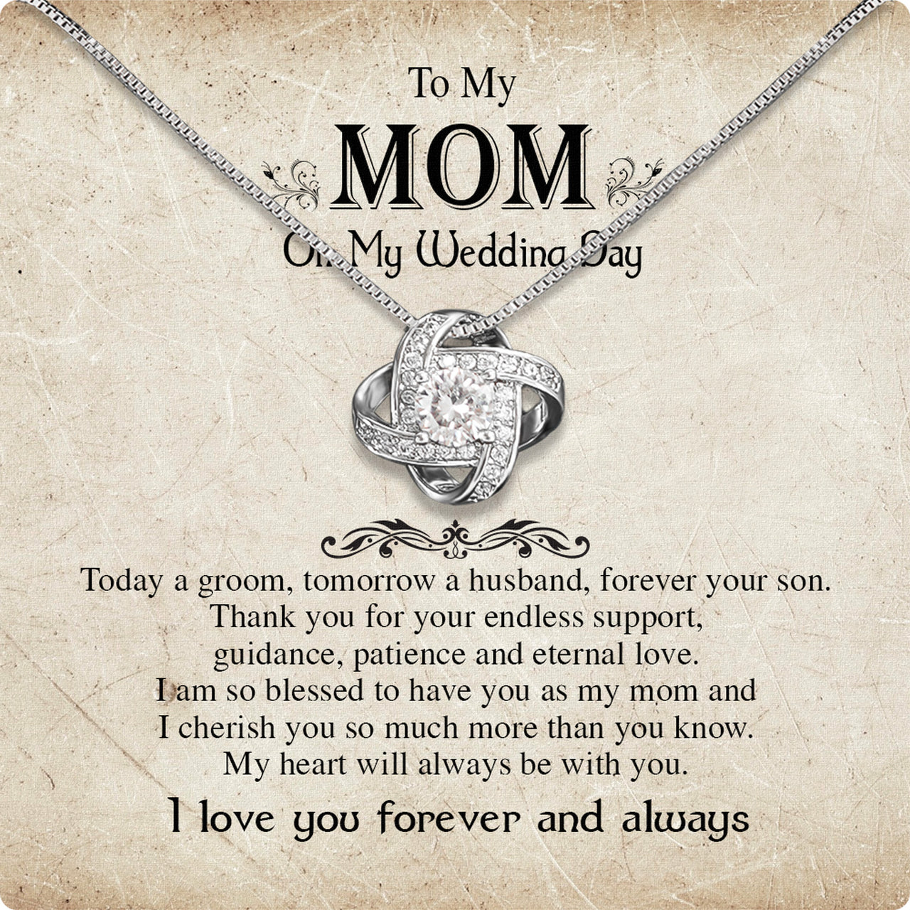 Mom Necklace for Daughter's or Son's Wedding: A Timeless Gift of Love and Gratitude