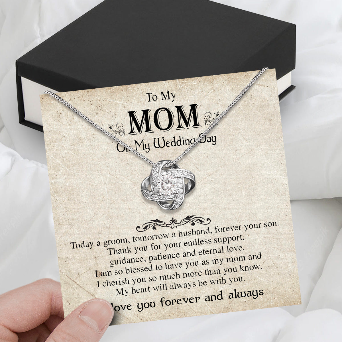 Mom Necklace for Daughter's or Son's Wedding: A Timeless Gift of Love and Gratitude