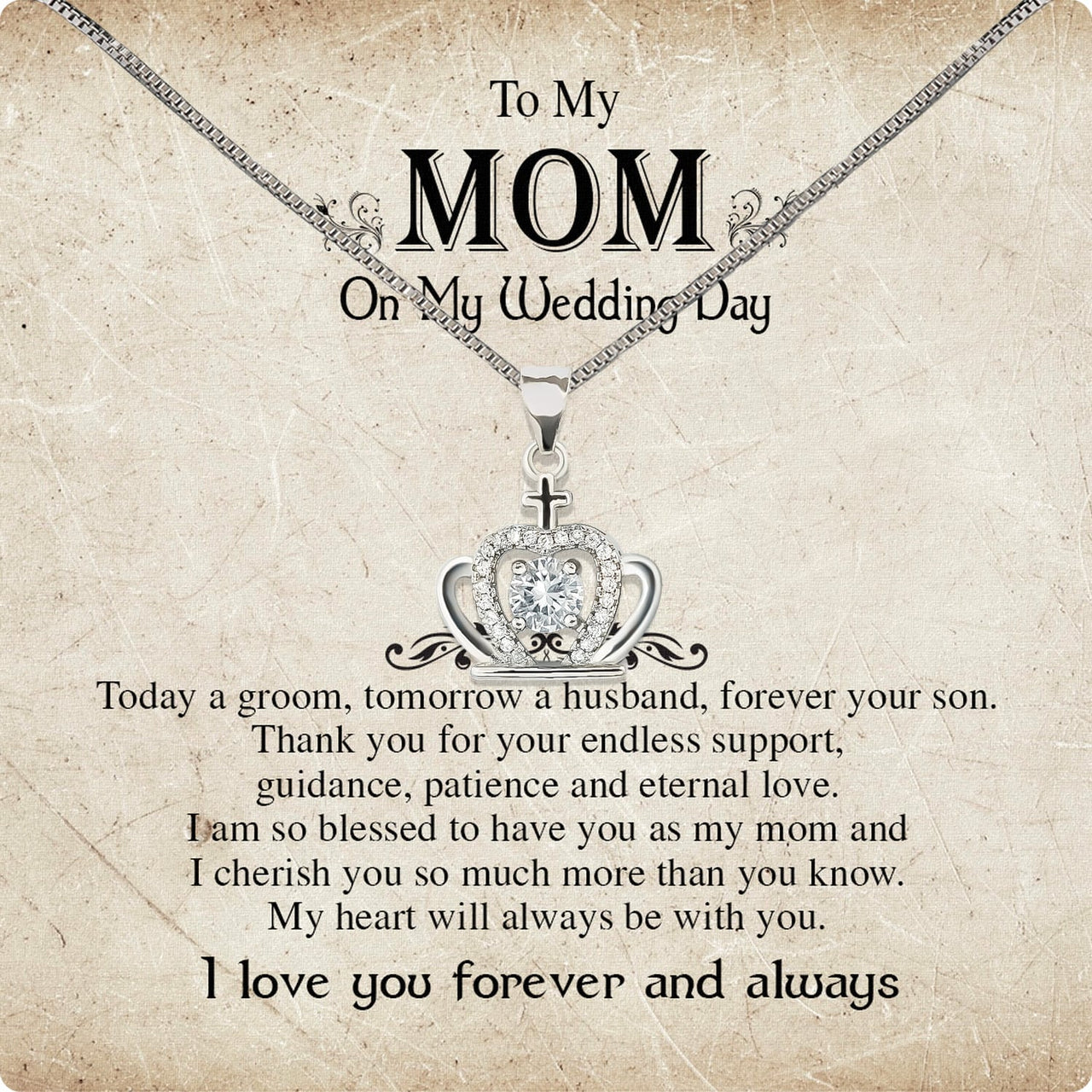 Mom Necklace for Daughter's or Son's Wedding: A Timeless Gift of Love and Gratitude