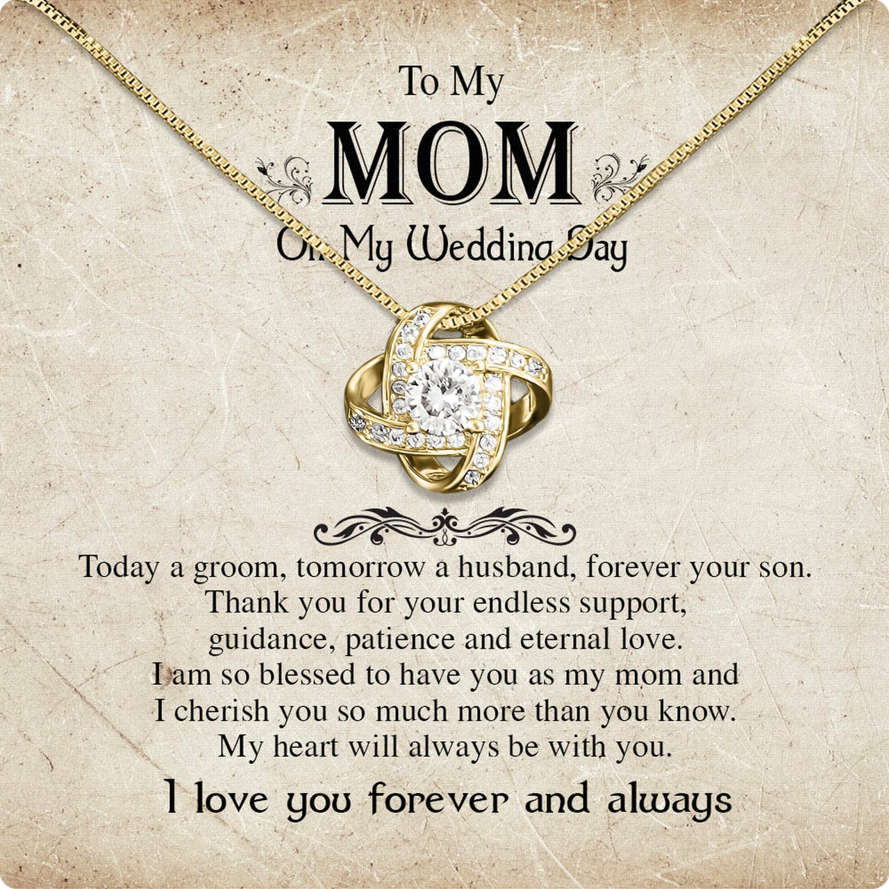 Mom Necklace for Daughter's or Son's Wedding: A Timeless Gift of Love and Gratitude