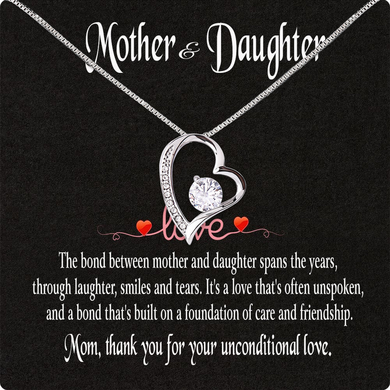 Necklace Gift For Mother Daughter