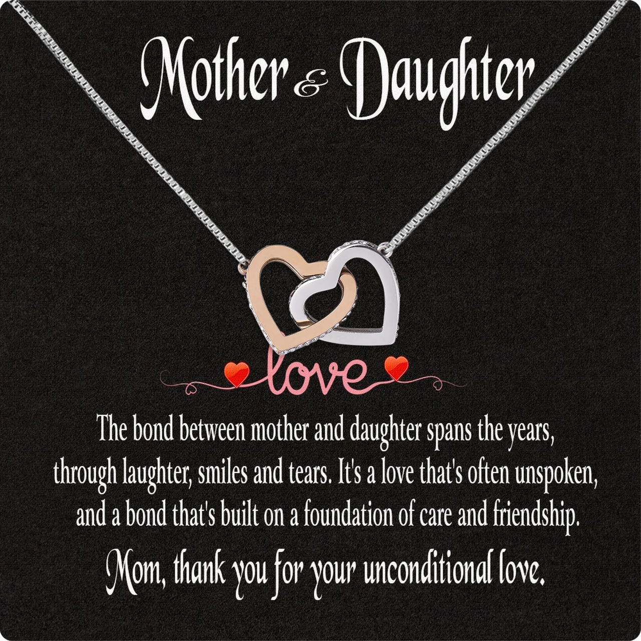 Necklace Gift For Mother Daughter