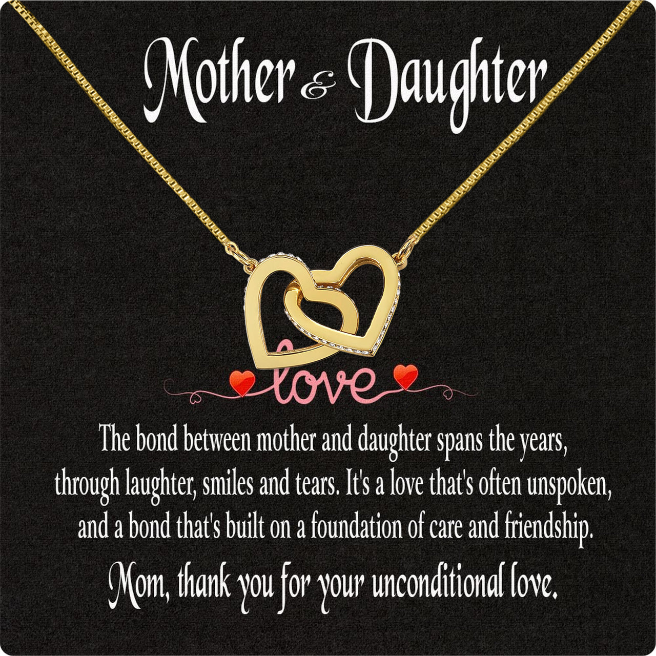 Necklace Gift For Mother Daughter