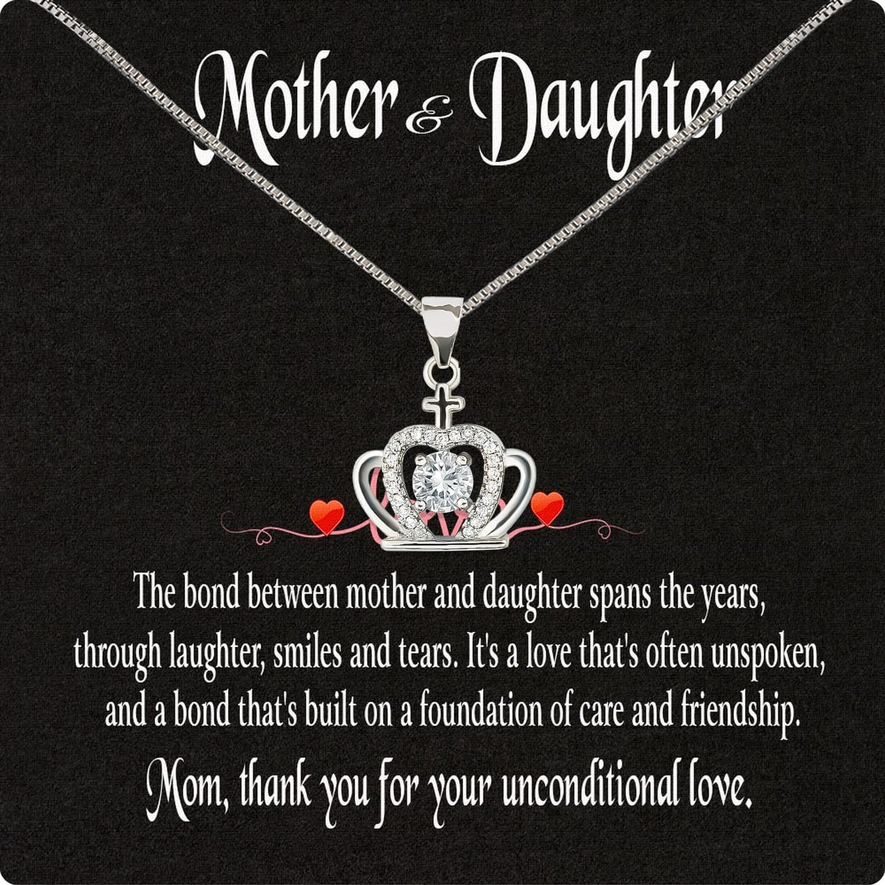 Necklace Gift For Mother Daughter