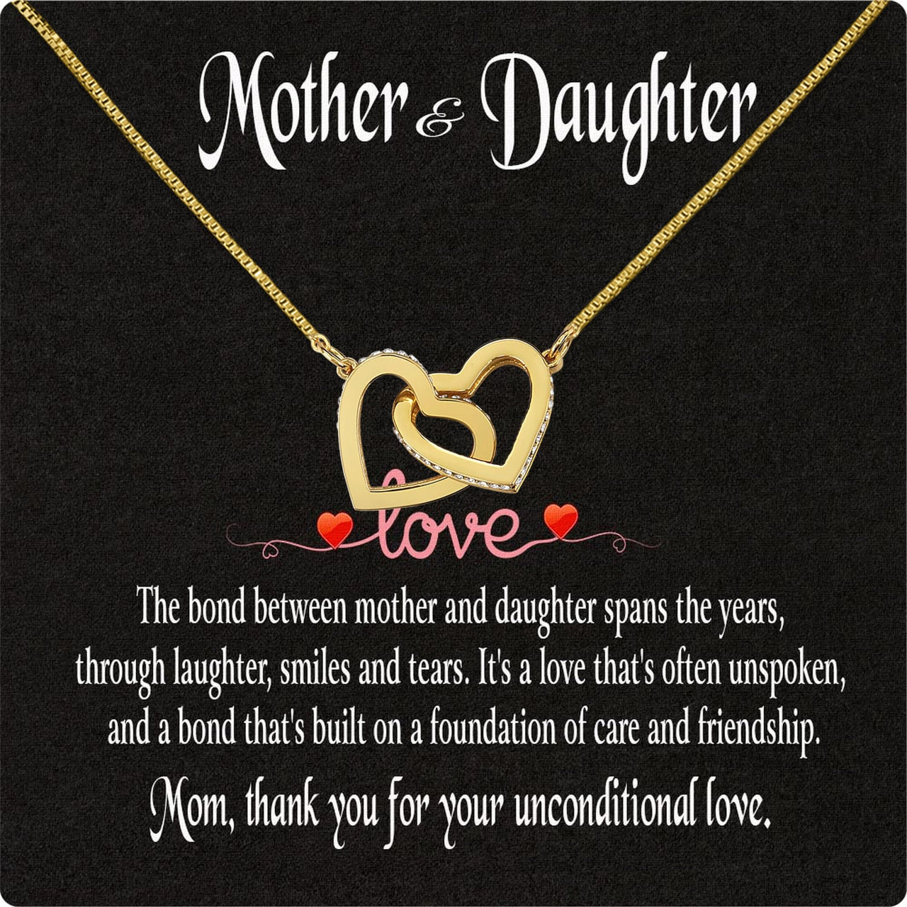 Necklace Gift For Mother Daughter