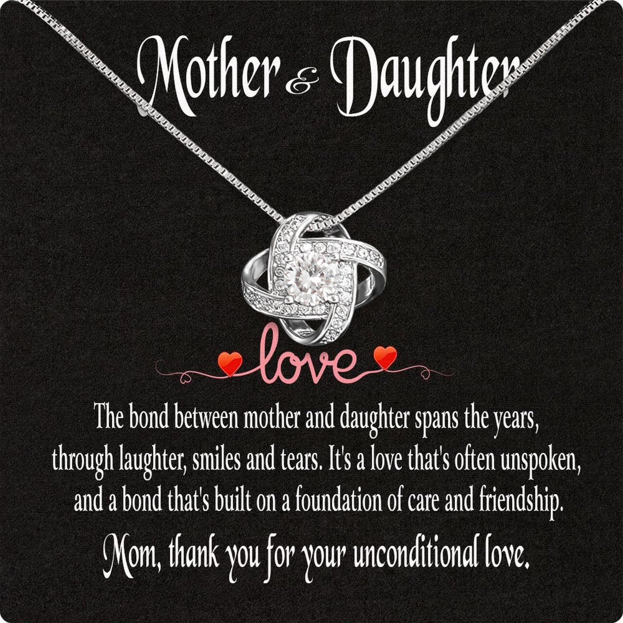 Necklace Gift For Mother Daughter