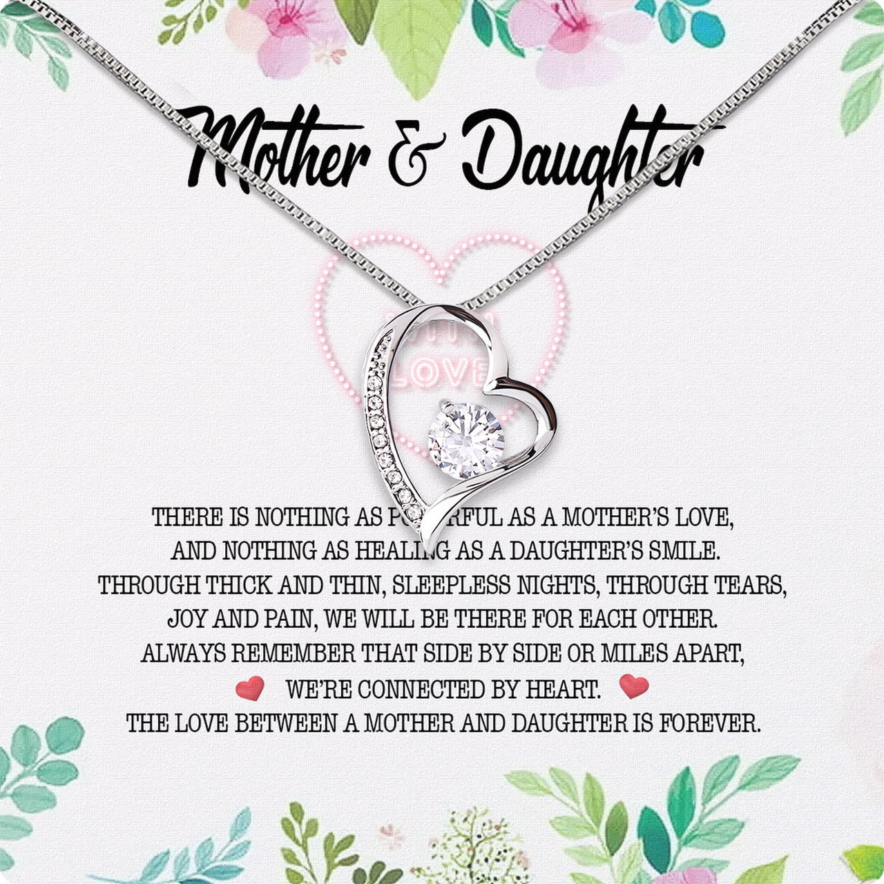 Necklace Gift For Mother Daughter