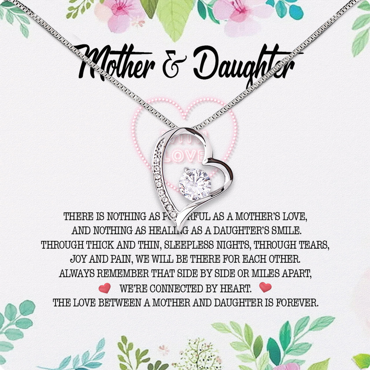 Necklace Gift For Mother Daughter