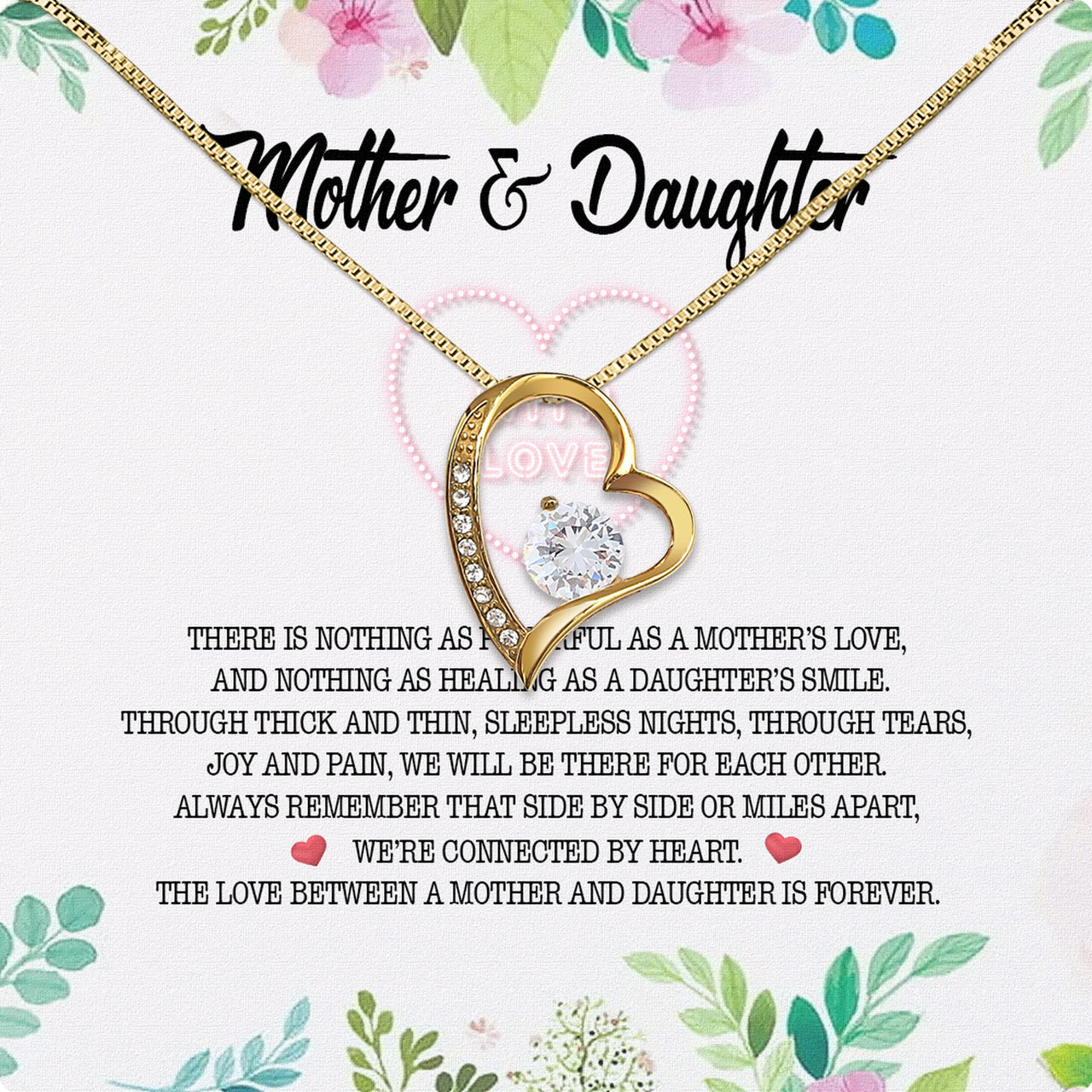 Necklace Gift For Mother Daughter