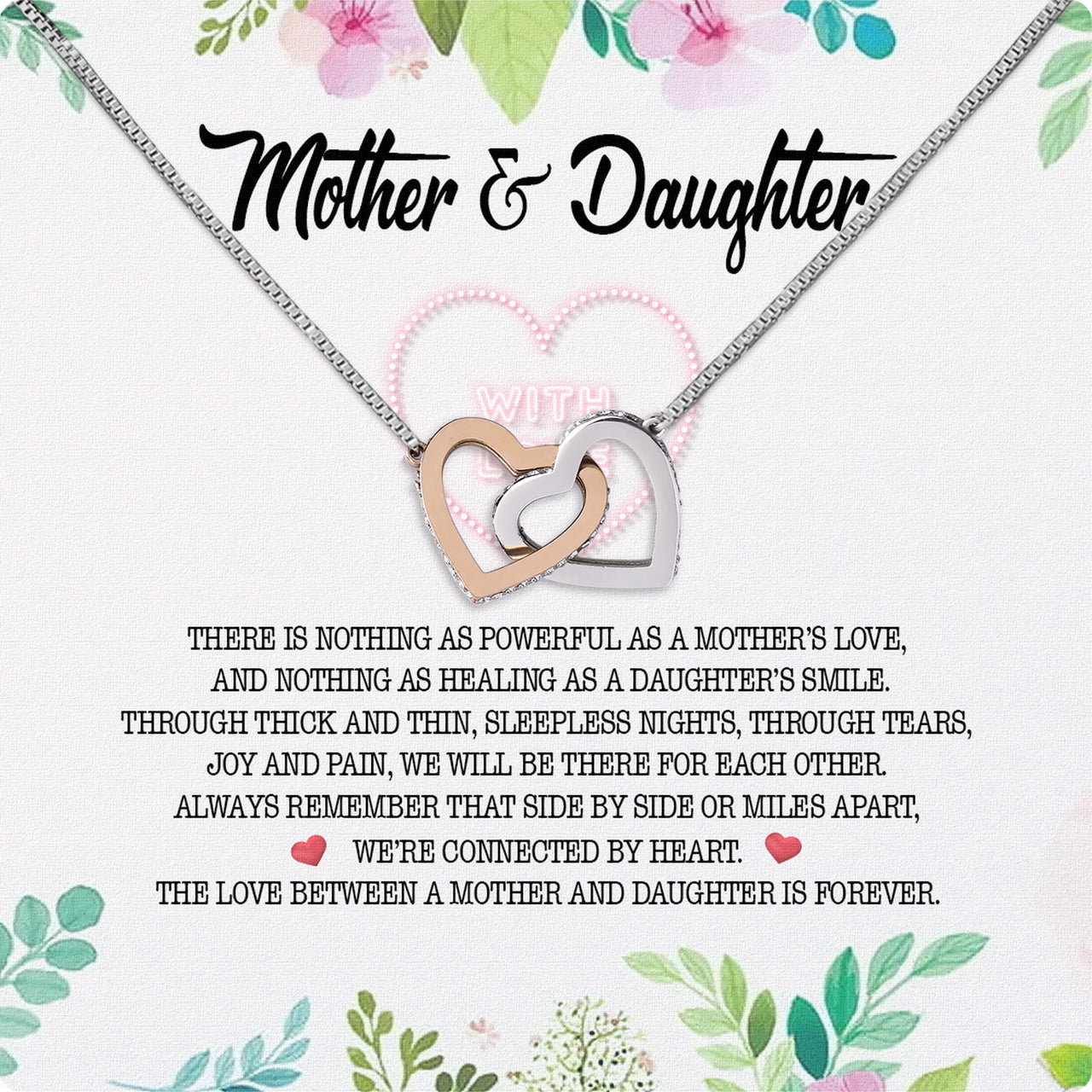 Necklace Gift For Mother Daughter