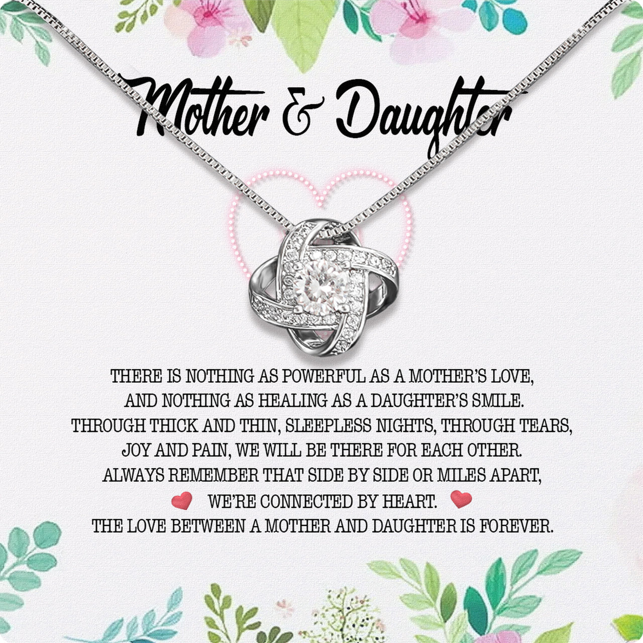 Necklace Gift For Mother Daughter