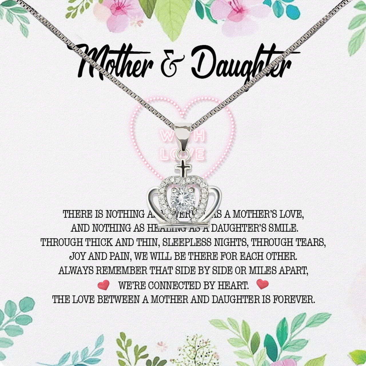 Necklace Gift For Mother Daughter