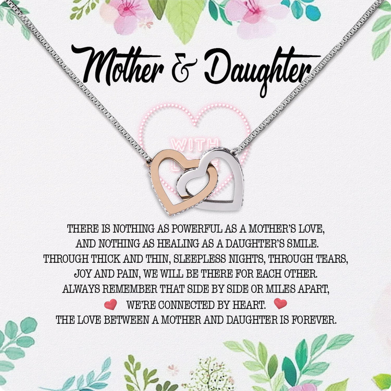 Necklace Gift For Mother Daughter