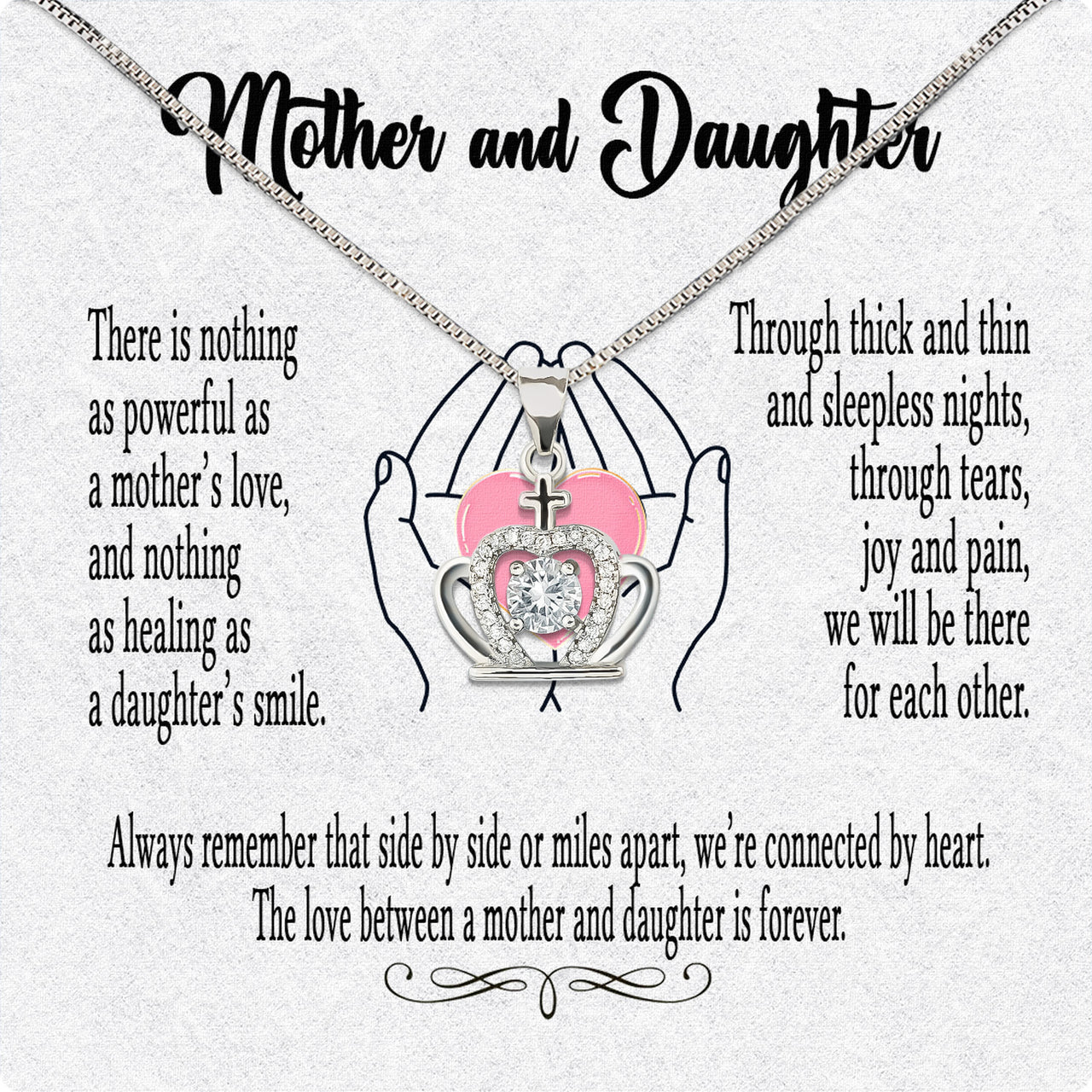 Necklace Gift For Mother Daughter