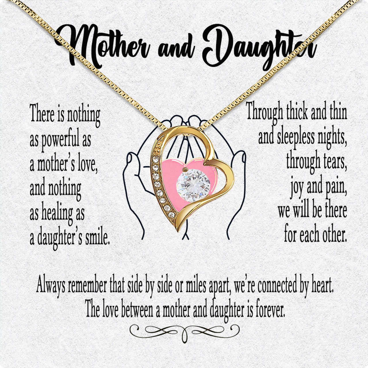 Necklace Gift For Mother Daughter