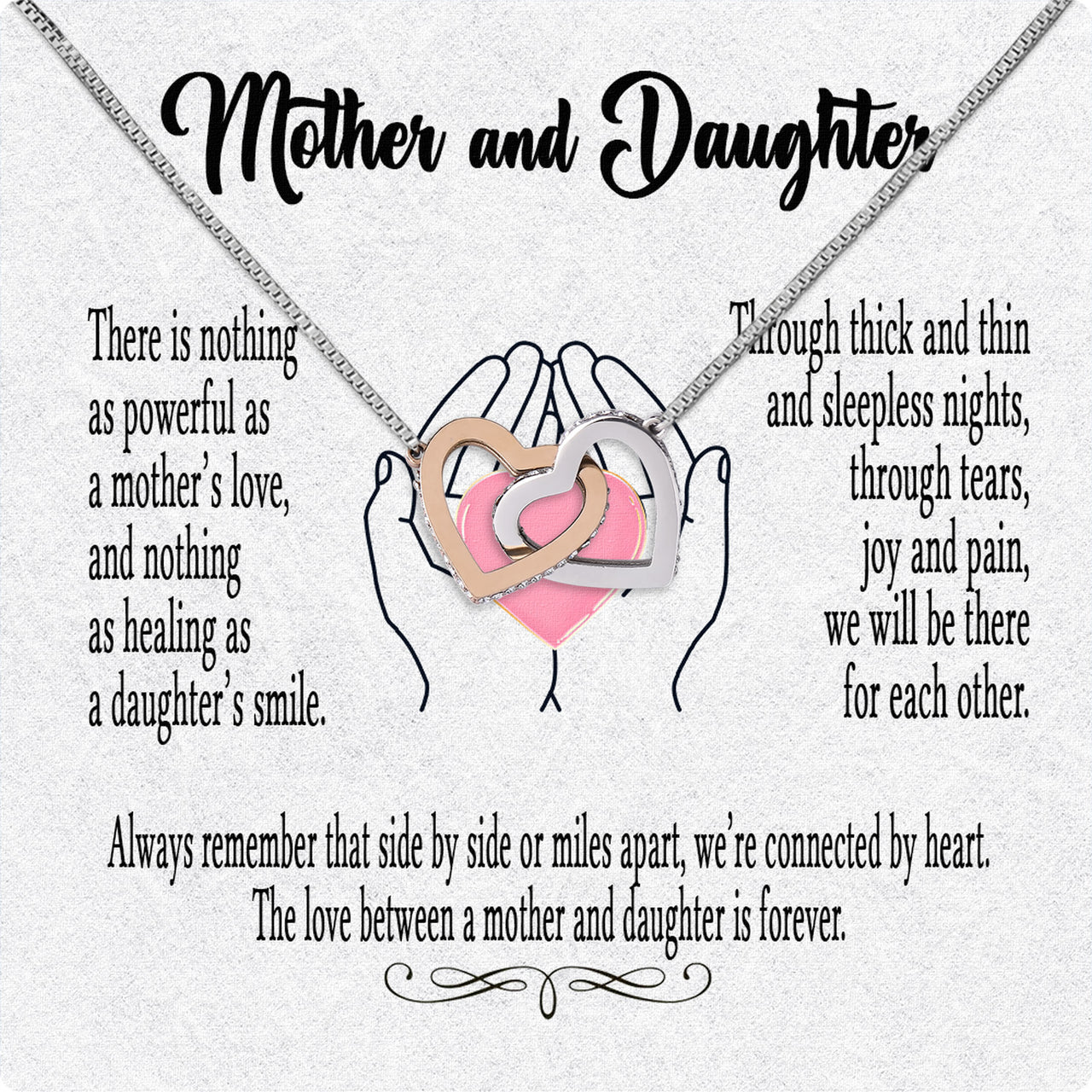 Necklace Gift For Mother Daughter