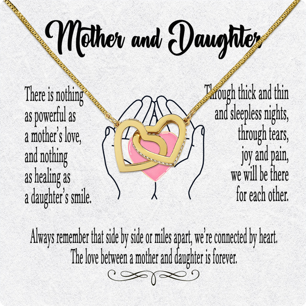 Necklace Gift For Mother Daughter