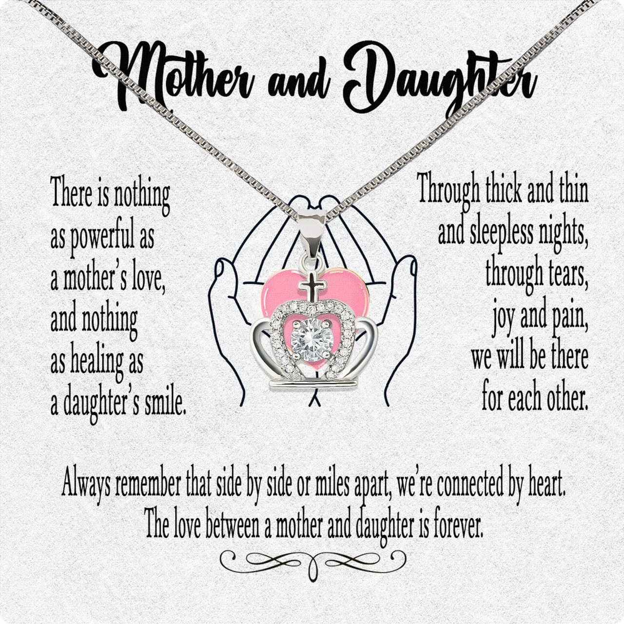 Necklace Gift For Mother Daughter