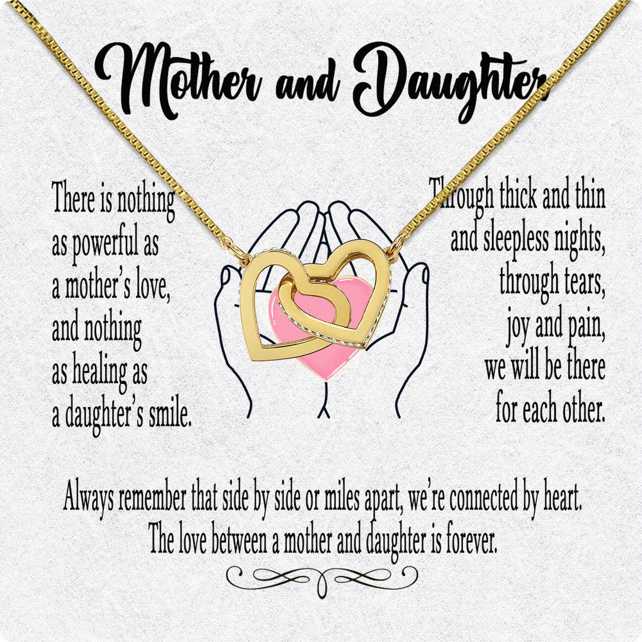 Necklace Gift For Mother Daughter