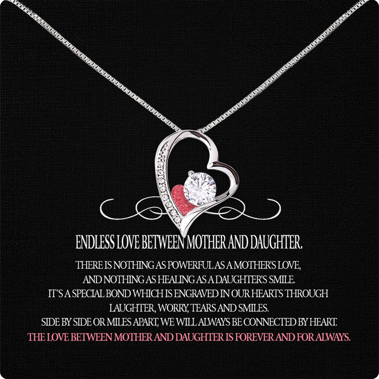 Necklace Gift For Mother Daughter