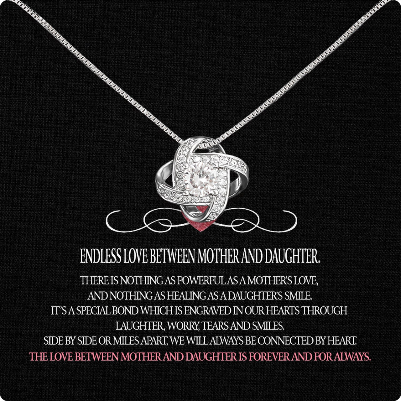 Necklace Gift For Mother Daughter