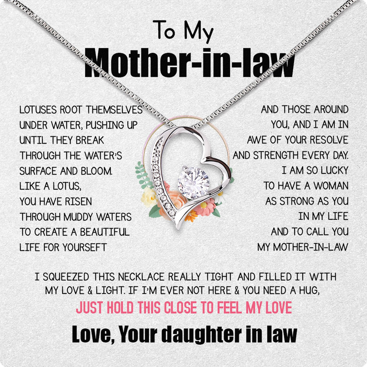 Thoughtful Mother-in-Law Necklace: A Heartwarming Gift of Love and Appreciation