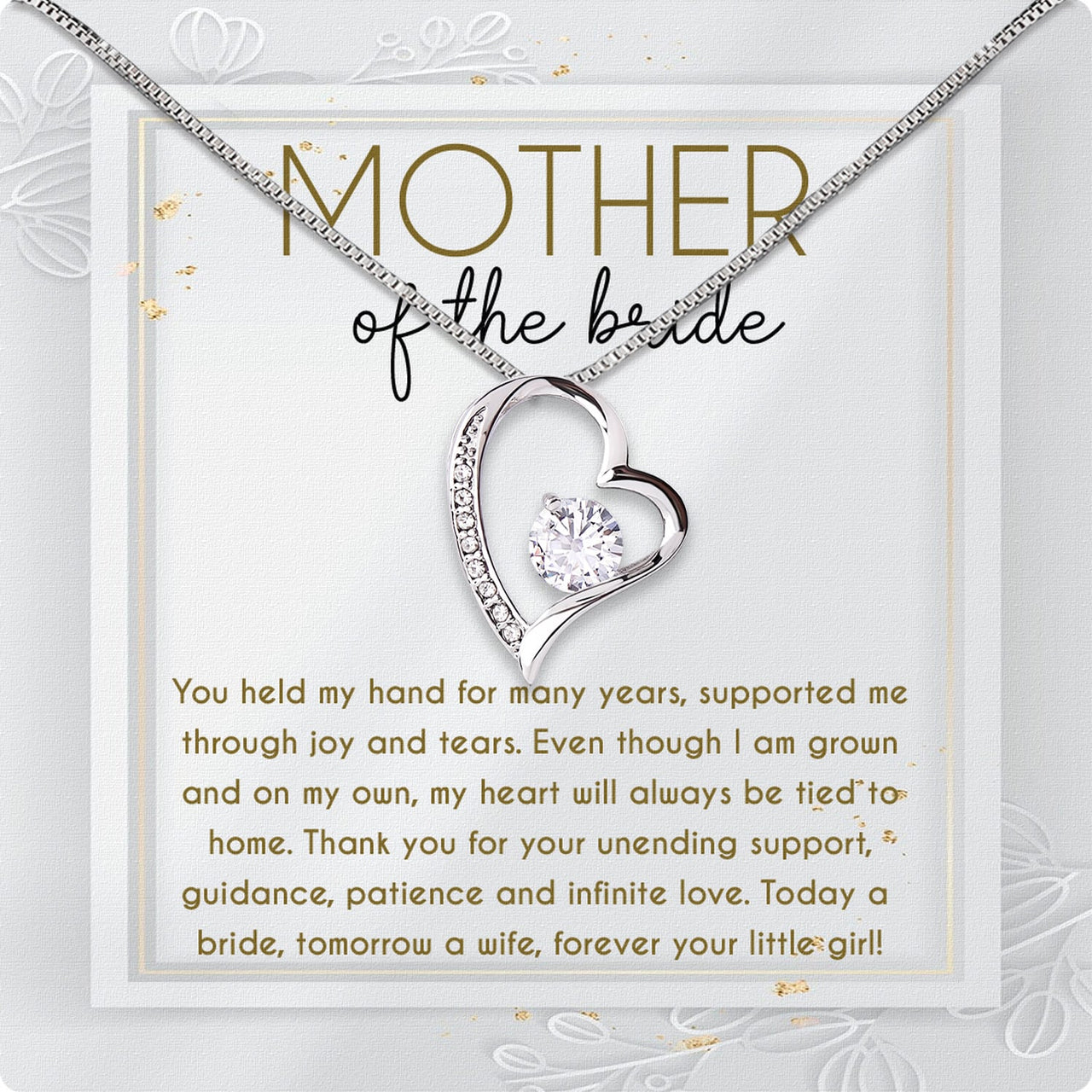 Necklace Gift For Mother Of Bride From Bride