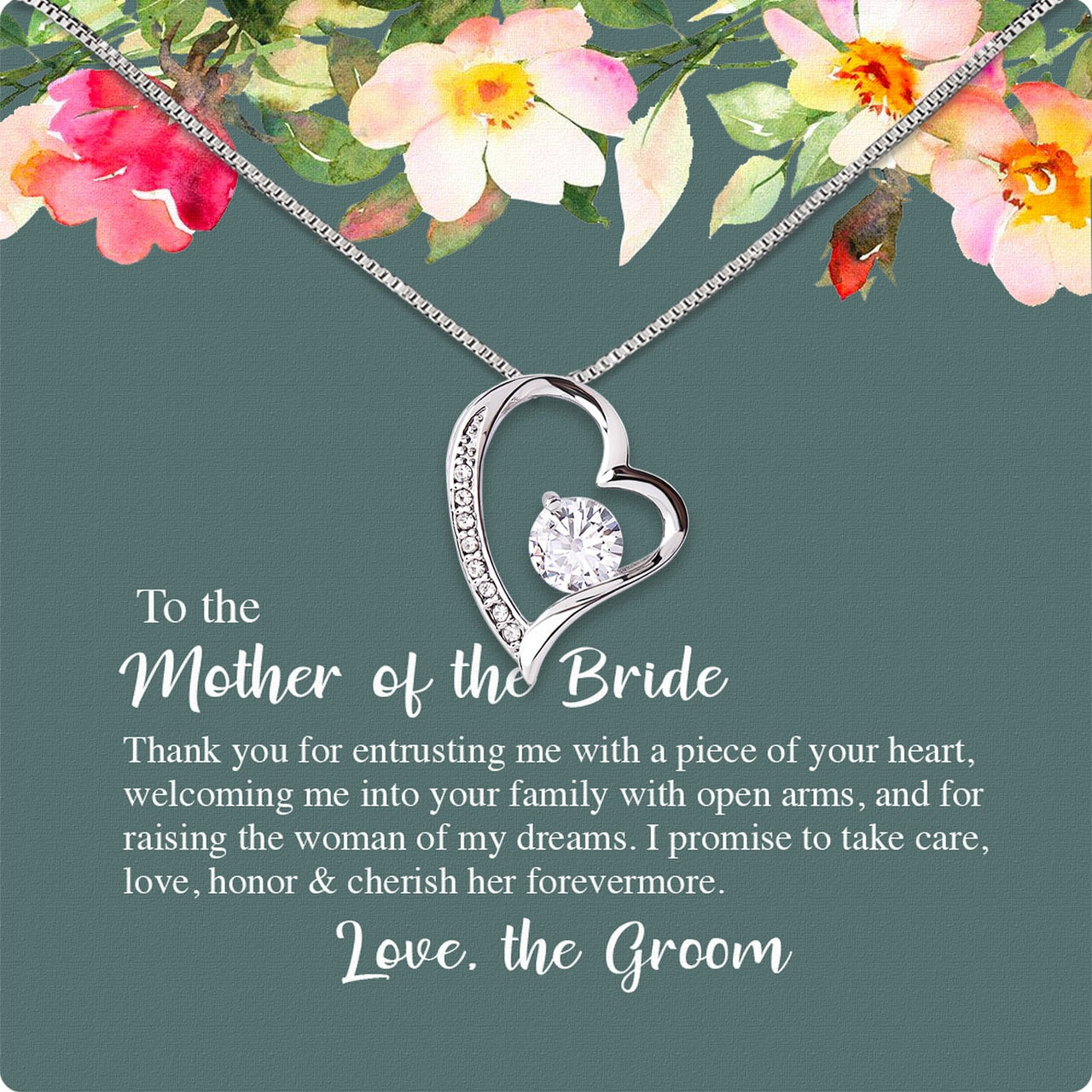 Necklace Gift For Mother Of Bride From Groom